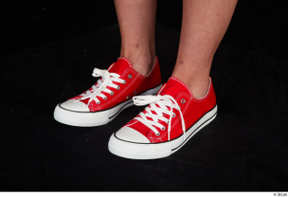 Stacy Cruz foot red sneakers shoes 0002.jpg